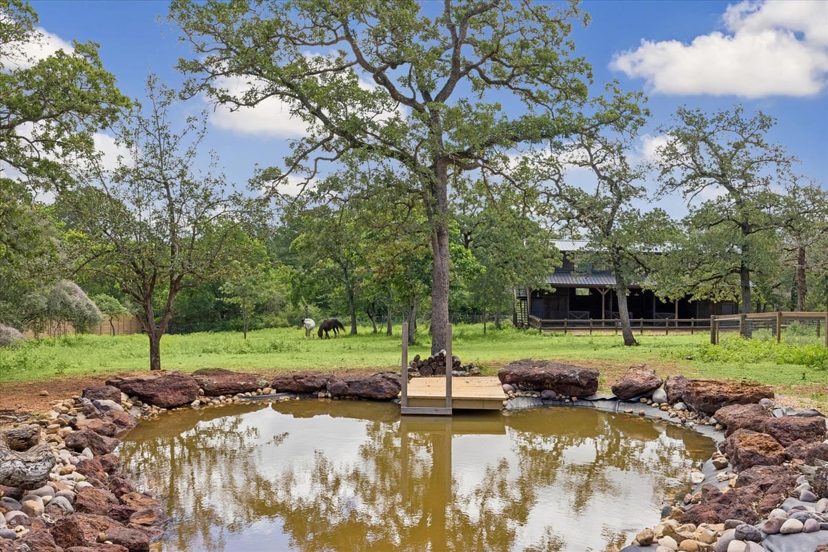View 127 Marina RD in Little Piney Creek Estate 127 Marina RD - front exterior - Luxury home in Little Piney Creek Estate, Smithville, TX