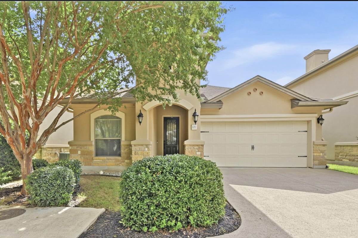 127 Via Villina - front exterior - Luxury home in Bella Vita, Buda, TX