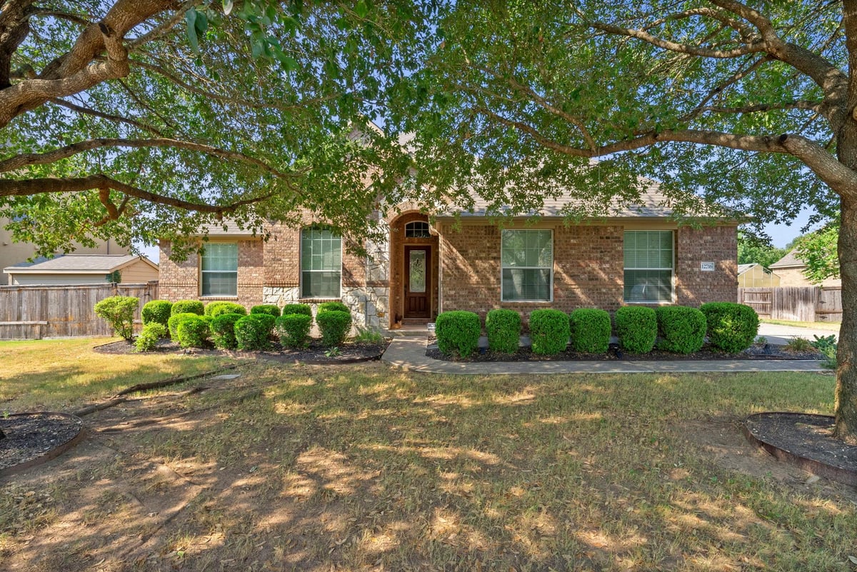 View 12716 Bismark Dr in Bridges At Bear Creek Ph 2 SE 12716 Bismark Dr - front exterior - Luxury home in Bridges At Bear Creek Ph 2 SE, Austin, TX
