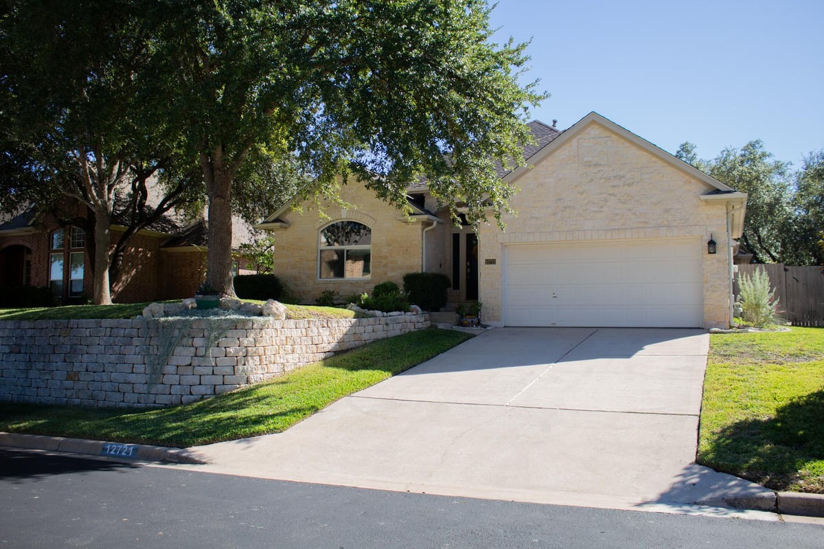 View 12721 Oxen Way in Steiner Ranch Ph 01 Sec 04C 12721 Oxen Way - front exterior - Luxury home in Steiner Ranch Ph 01 Sec 04C, Austin, TX