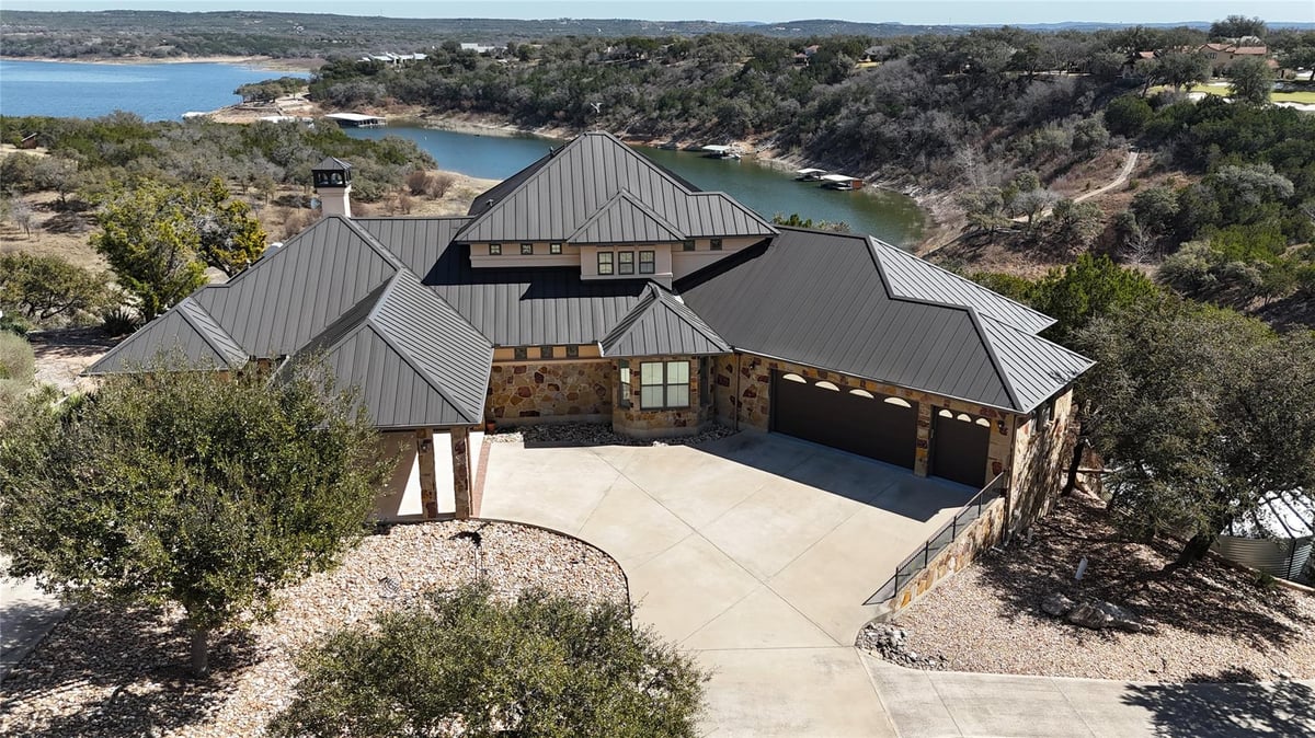 View 128 Carol CV in Red Bluff Lake Estates 128 Carol CV - property photo 1 - Luxury home in Red Bluff Lake Estates, Spicewood, TX