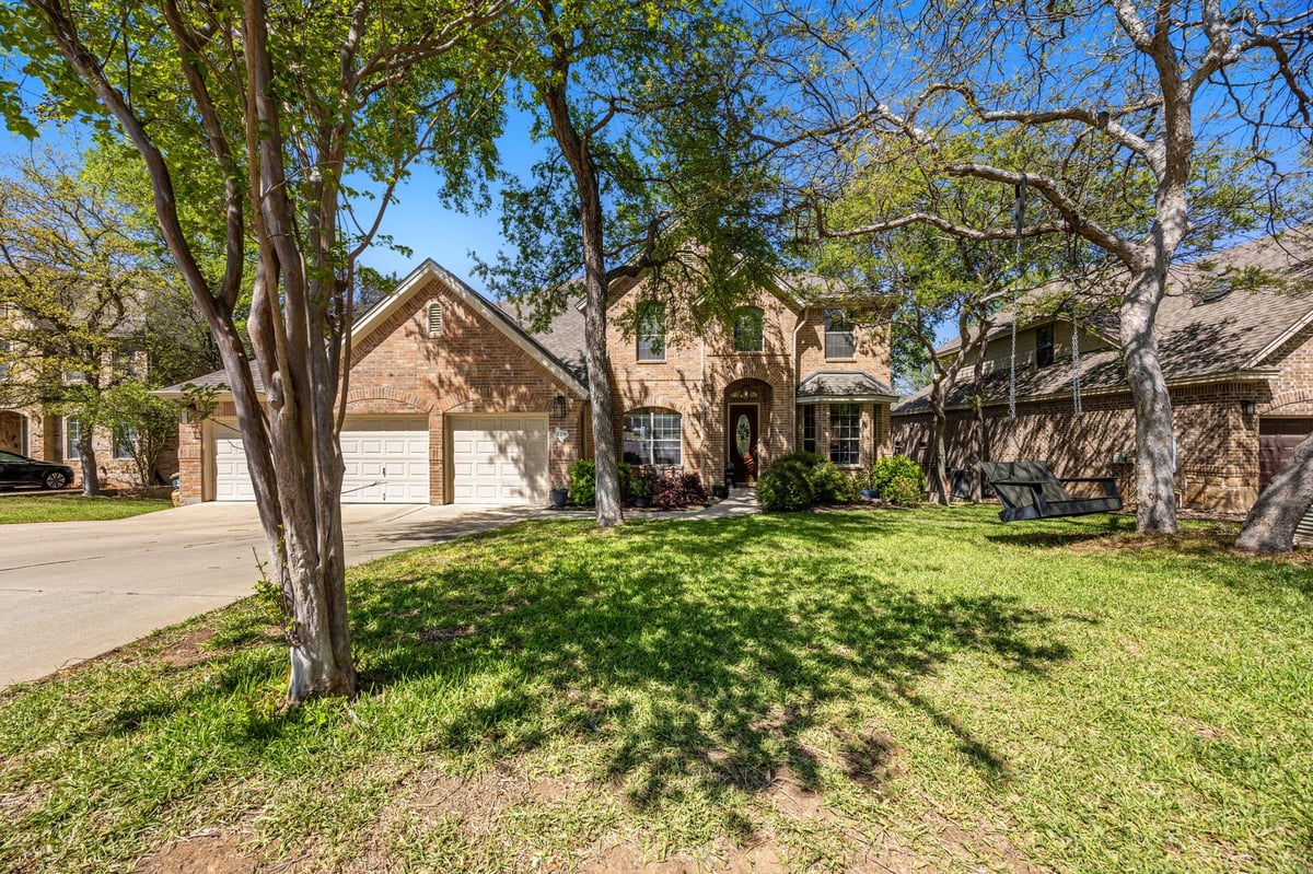 View 128 Las Colinas Dr in Berry Creek 128 Las Colinas Dr - front exterior - Luxury home in Berry Creek, Georgetown, TX