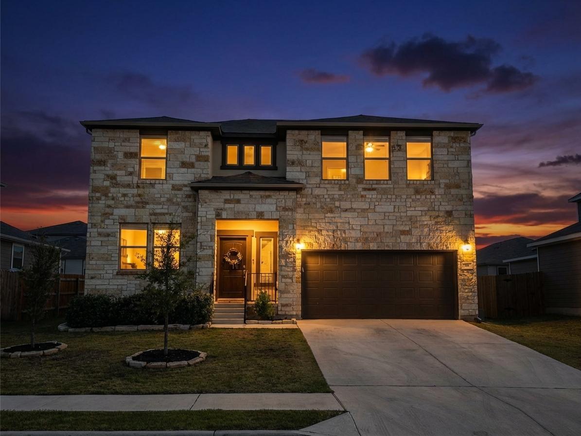 View 128 Limonite Ln in Stonewall Ranch Sec 6 128 Limonite Ln - front exterior - Luxury home in Stonewall Ranch Sec 6, Liberty Hill, TX
