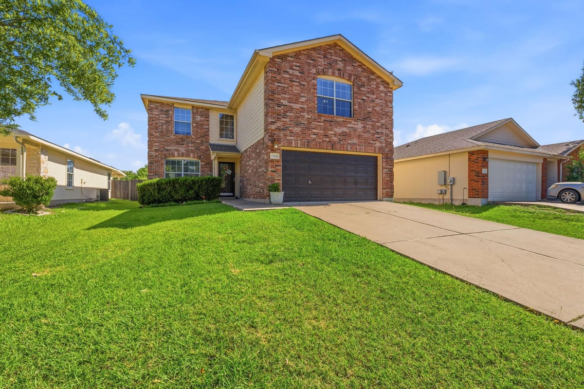 12800 Wedding DR - front exterior - Luxury home in Bell Farms Ph 1b, Manor, TX