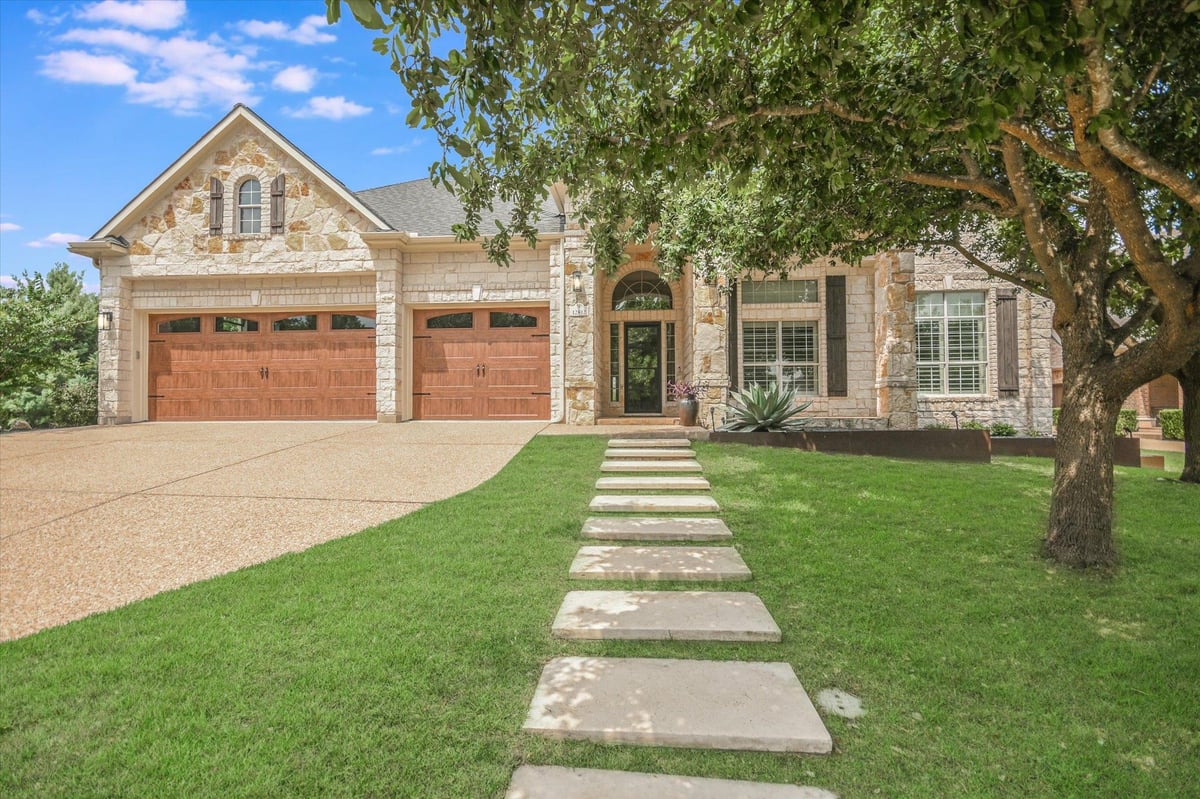 12812 Arbor Lake CV - front exterior - Luxury home in STEINER RANCH, Austin, TX