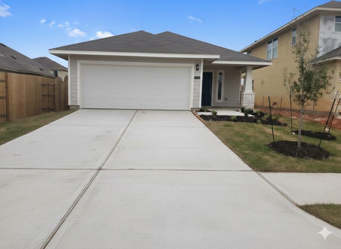View 129 BRIGHT FLORA Ln in Hymeadow Ph 1 Sec 2 129 BRIGHT FLORA Ln - front exterior - Luxury home in Hymeadow Ph 1 Sec 2, Maxwell, TX