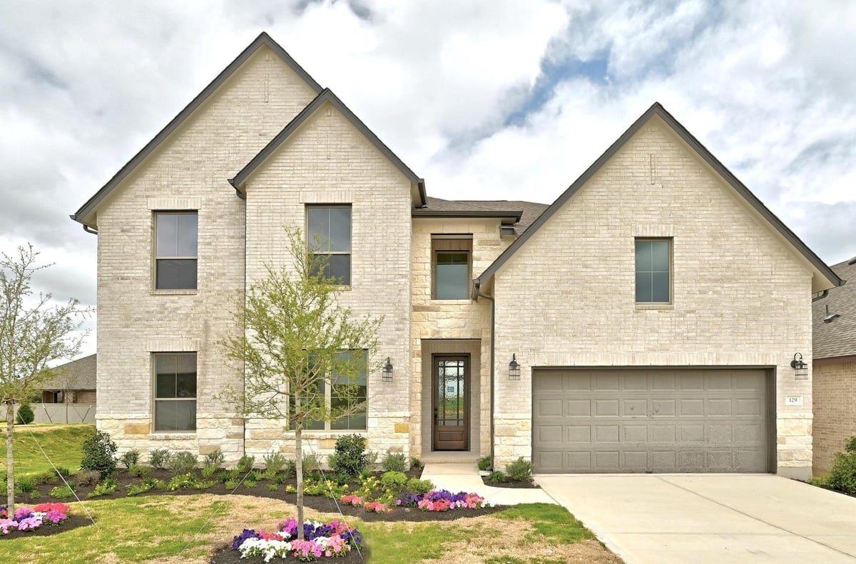 View 129 Cloverton Cres in Flora 129 Cloverton Cres - front exterior - Luxury home in Flora, Hutto, TX