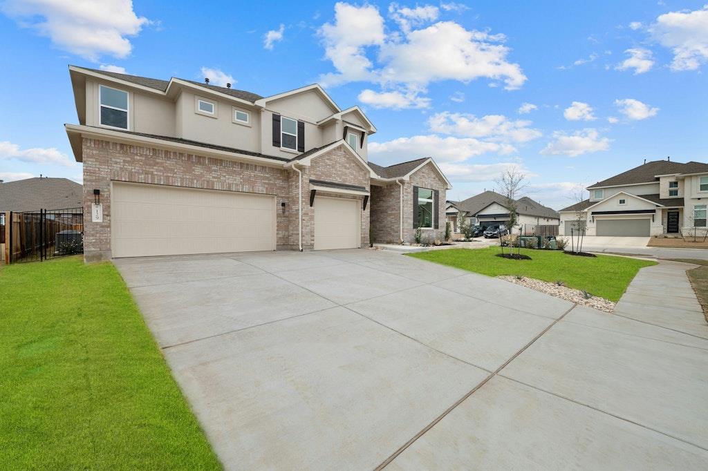 View 129 Sanco Dr in Santa Rita Ranch 129 Sanco Dr - front exterior - Luxury home in Santa Rita Ranch, Liberty Hill, TX