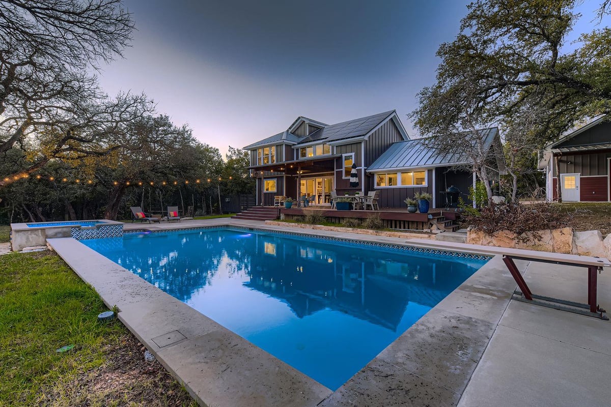 View 12901 Wire Rd in on file 12901 Wire Rd - front exterior - Luxury home in on file, Leander, TX