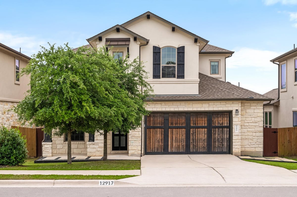 View 12917 Mitica Dr in Avana 12917 Mitica Dr - front exterior - Luxury home in Avana, Austin, TX