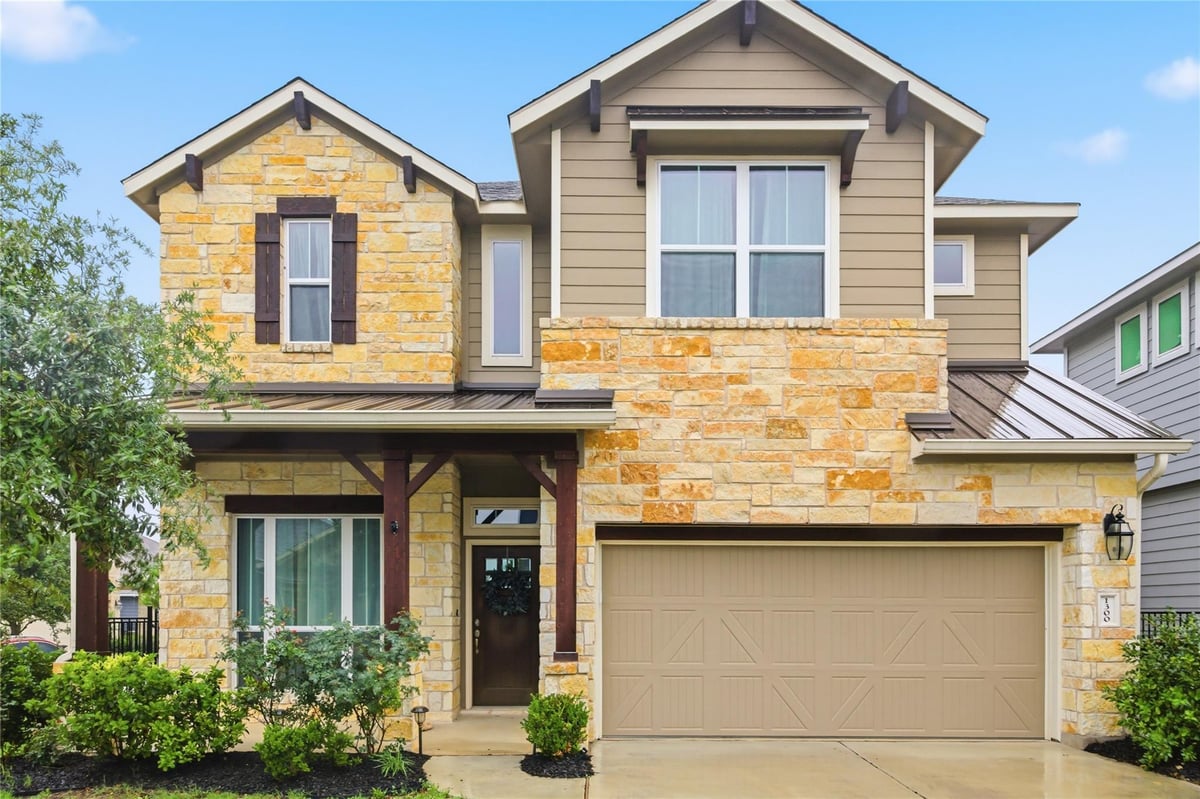 View 1300 Harwell Loop in Plum Creek Ph 1 Sec 6H-2 1300 Harwell Loop - front exterior - Luxury home in Plum Creek Ph 1 Sec 6H-2, Kyle, TX