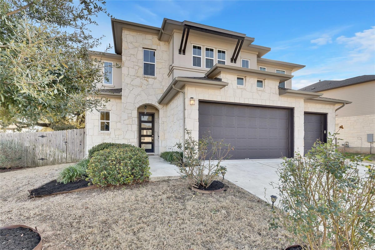 View 13000 Cardinal Flower Dr in Grey Rock Ridge 13000 Cardinal Flower Dr - front exterior - Luxury home in Grey Rock Ridge, Austin, TX