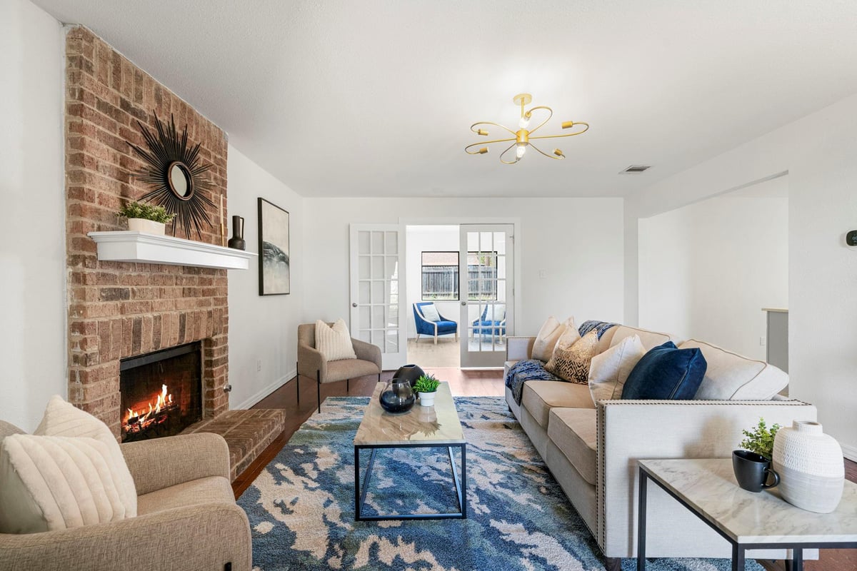 Living area at 13004 Esplanade St - 3 bed 2 bath home