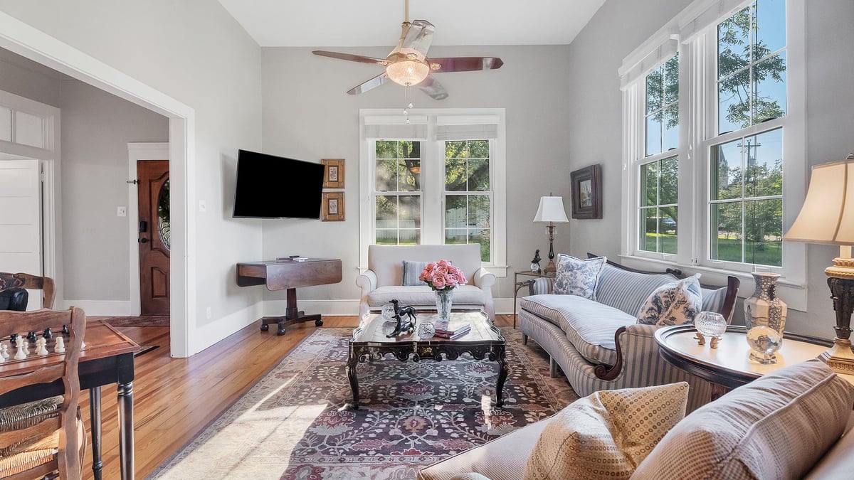 Primary bedroom at 1305 S College St - 3 bed 2 bath home
