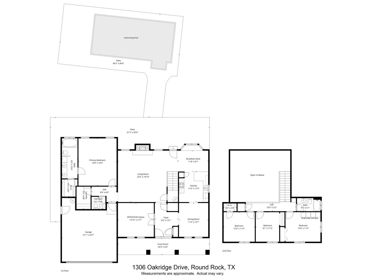Primary bedroom at 1306 Oakridge Dr - 4 bed 2 bath home
