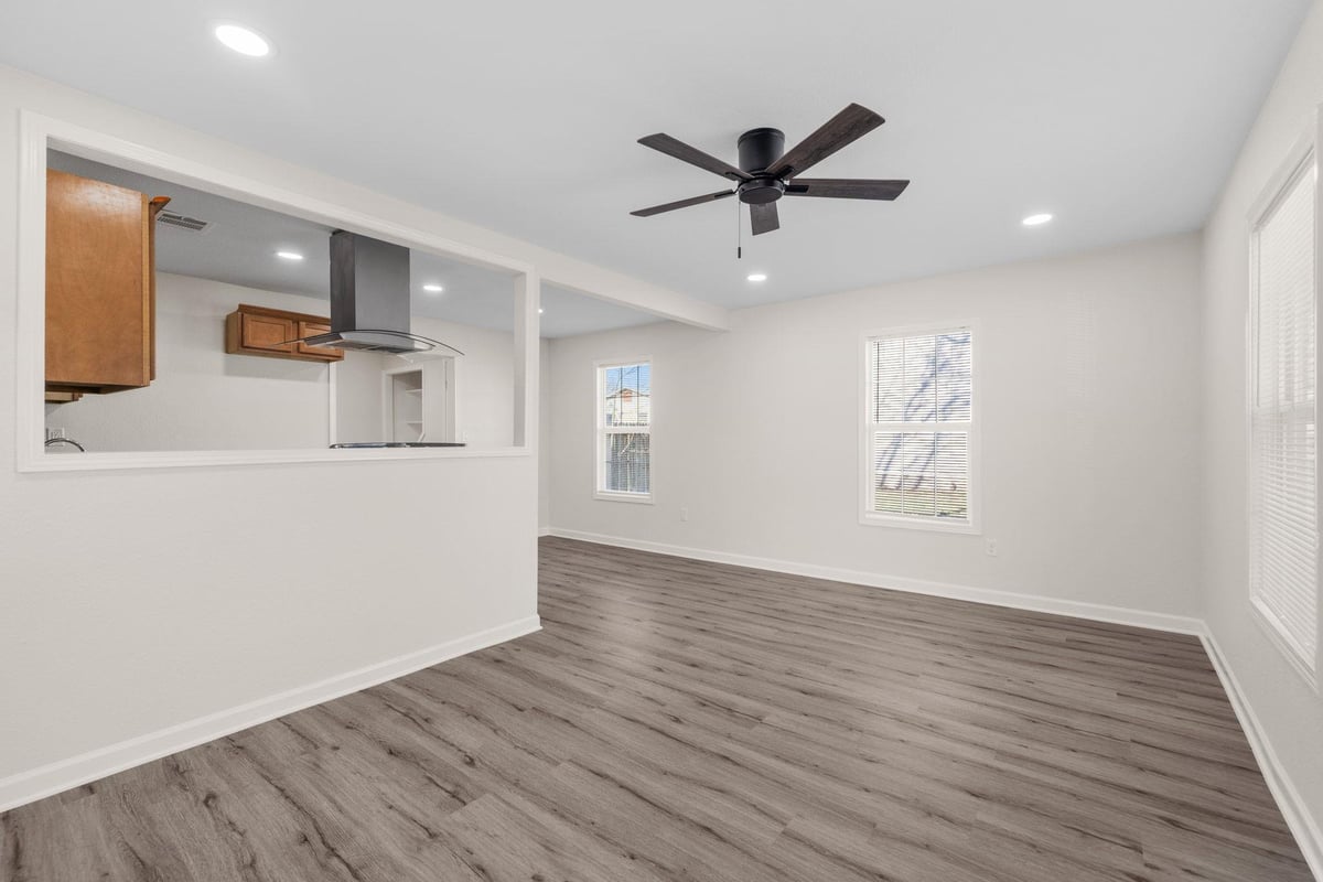 Living area at 1308 S 45th St - 3 bed 2 bath home