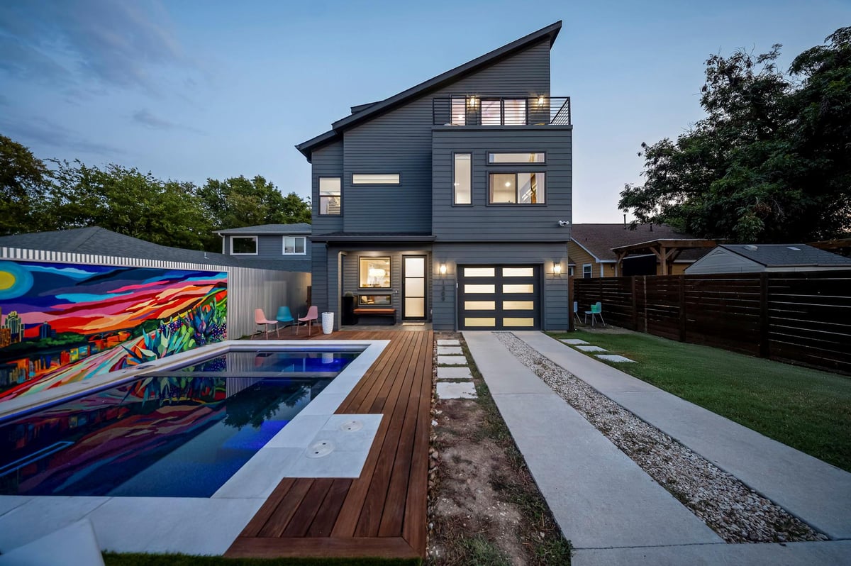 View 1309 Bob Harrison ST in 1308 East 13th Street Condos 1309 Bob Harrison ST - front exterior - Luxury home in 1308 East 13th Street Condos, Austin, TX