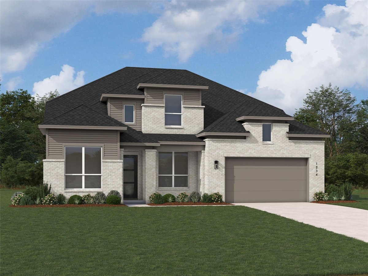1309 White Daisy Ln - front exterior - Luxury home in Parkside On The River, Georgetown, TX