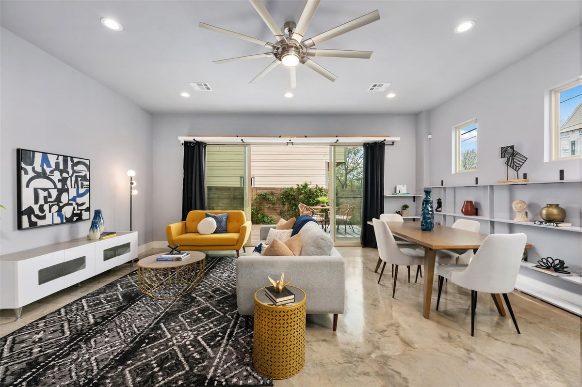 Living area at 1310 Cedar Ave - 3 bed 2 bath home