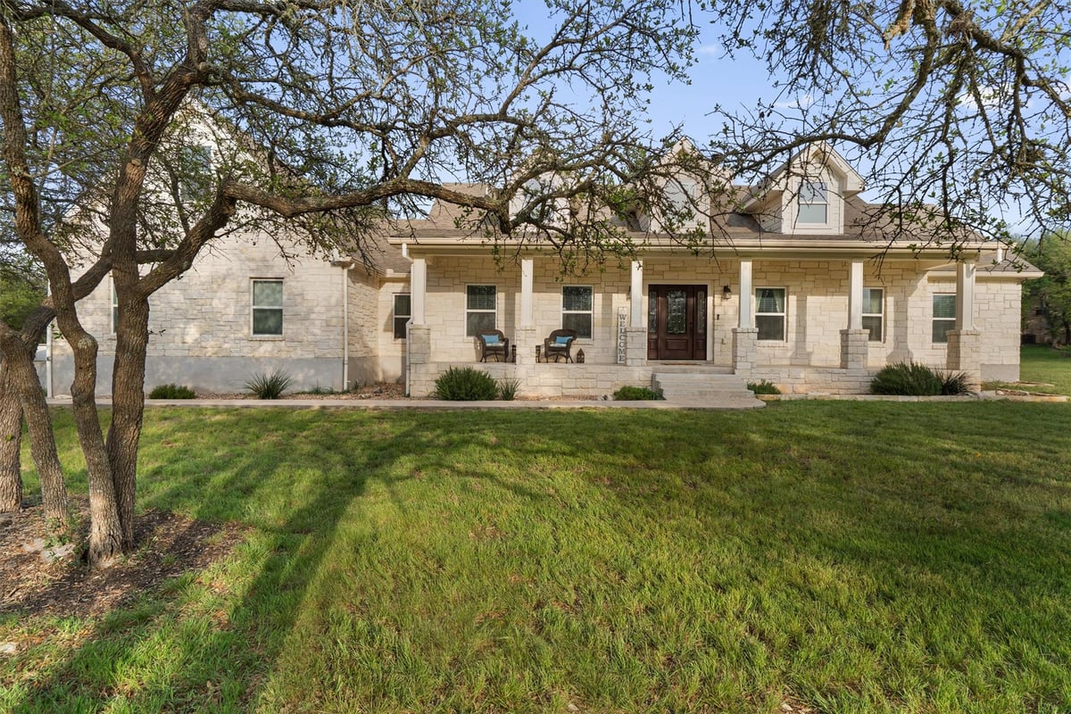 View 13105 Rooster Springs Rd in Rooster Springs 13105 Rooster Springs Rd - front exterior - Luxury home in Rooster Springs, Austin, TX