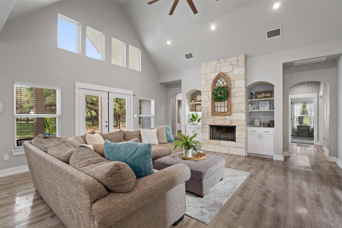 Living area at 13105 Rooster Springs Rd - 4 bed 3 bath home