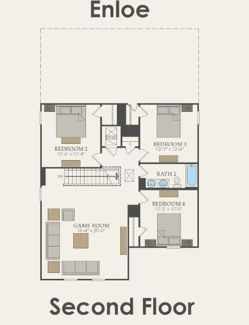 Primary bedroom at 1311 Sky Ridge Ct - 5 bed 3 bath home