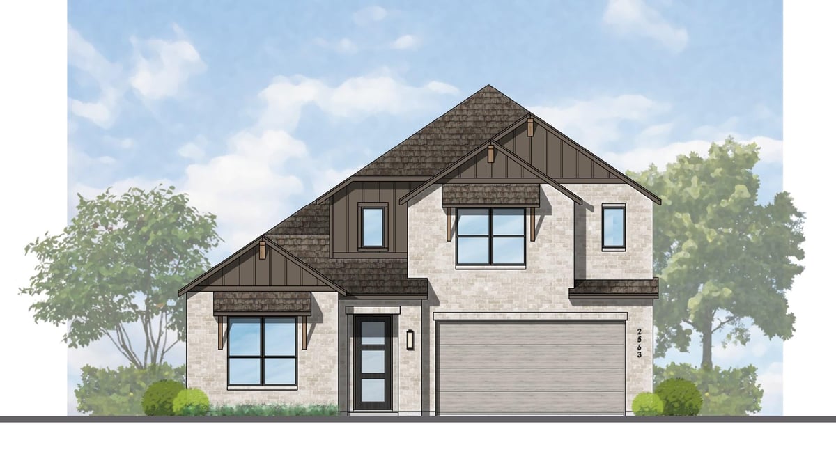 View 1313 Cypress Paul St in Parkside Peninsula 1313 Cypress Paul St - front exterior - Luxury home in Parkside Peninsula, Georgetown, TX