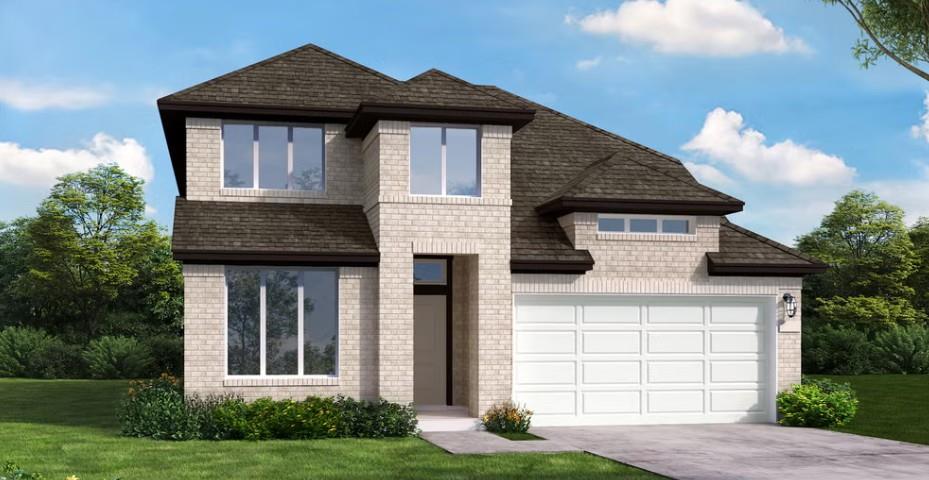 1313 Sunrise Canyon TRL - front exterior - Luxury home in Wolf Ranch West Bend, Georgetown, TX