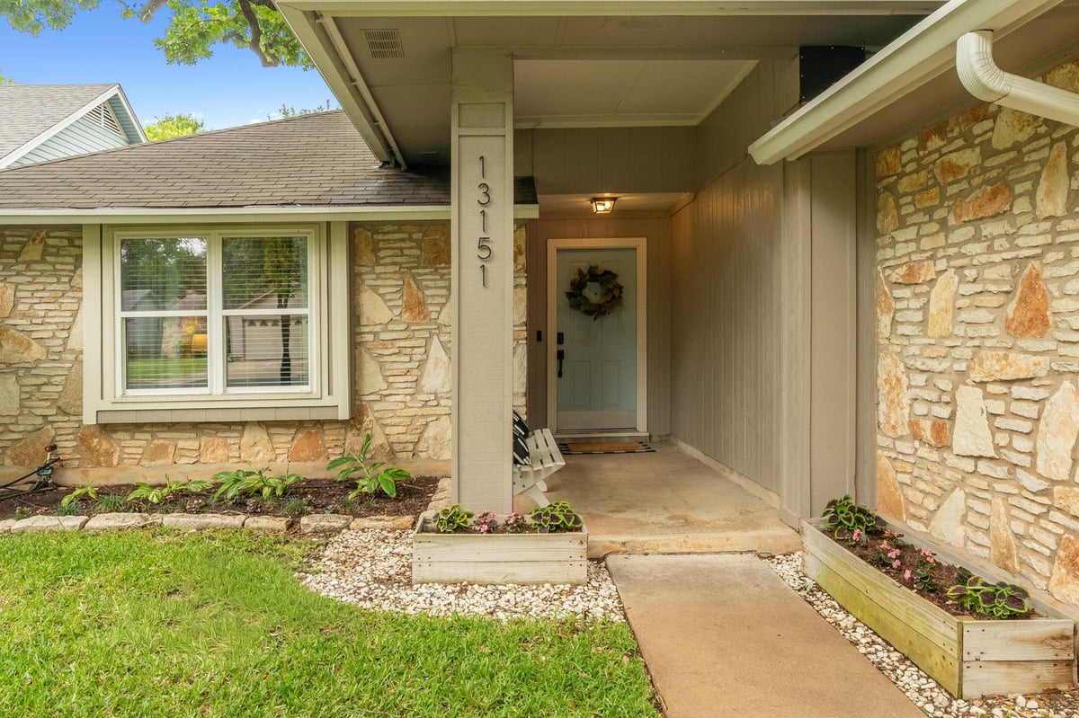 View 13151 Mill Stone DR in Anderson Mill Village 13151 Mill Stone DR - front exterior - Luxury home in Anderson Mill Village, Austin, TX