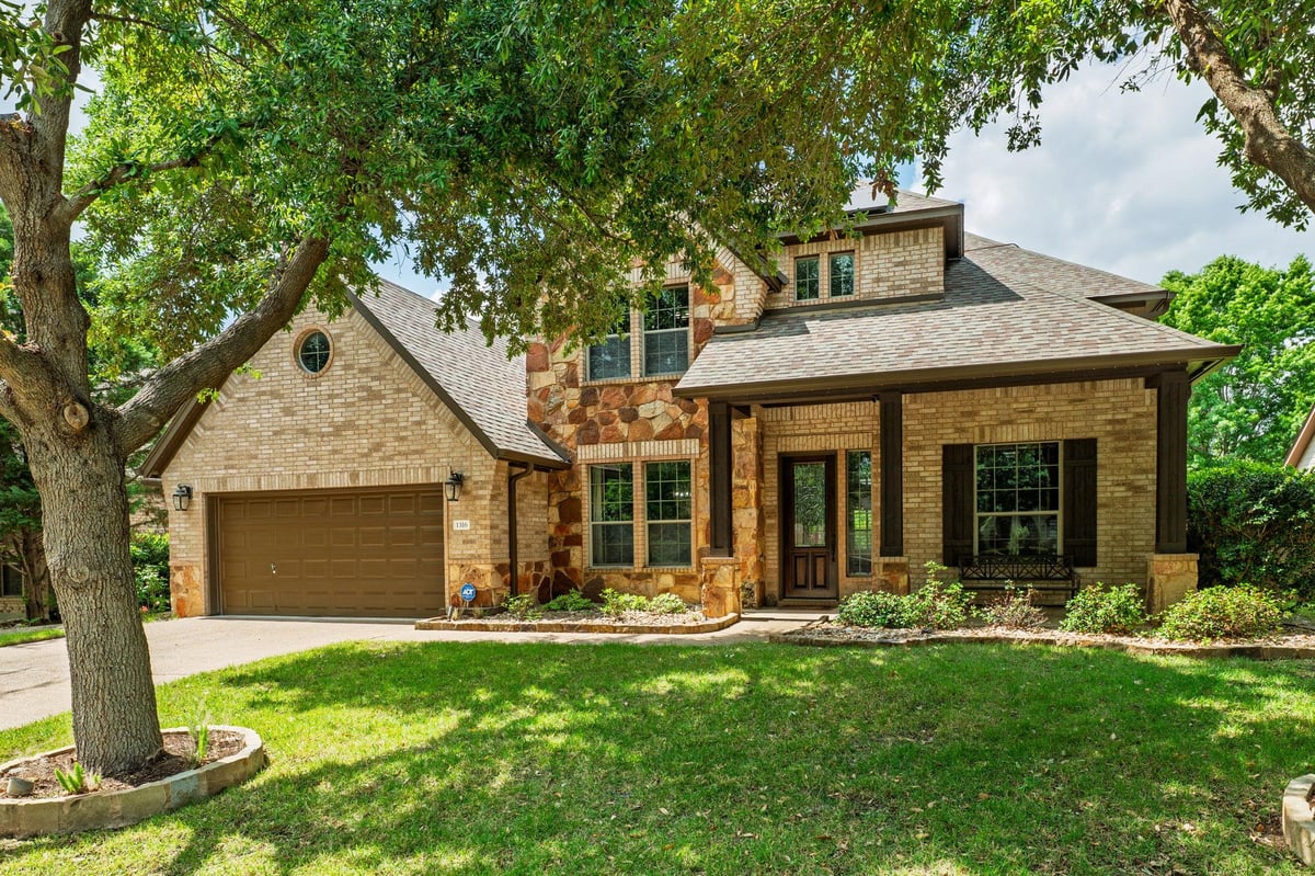 1316 Cassiopeia Way - front exterior - Luxury home in Steiner Ranch Ph 01 Sec 7A, Austin, TX