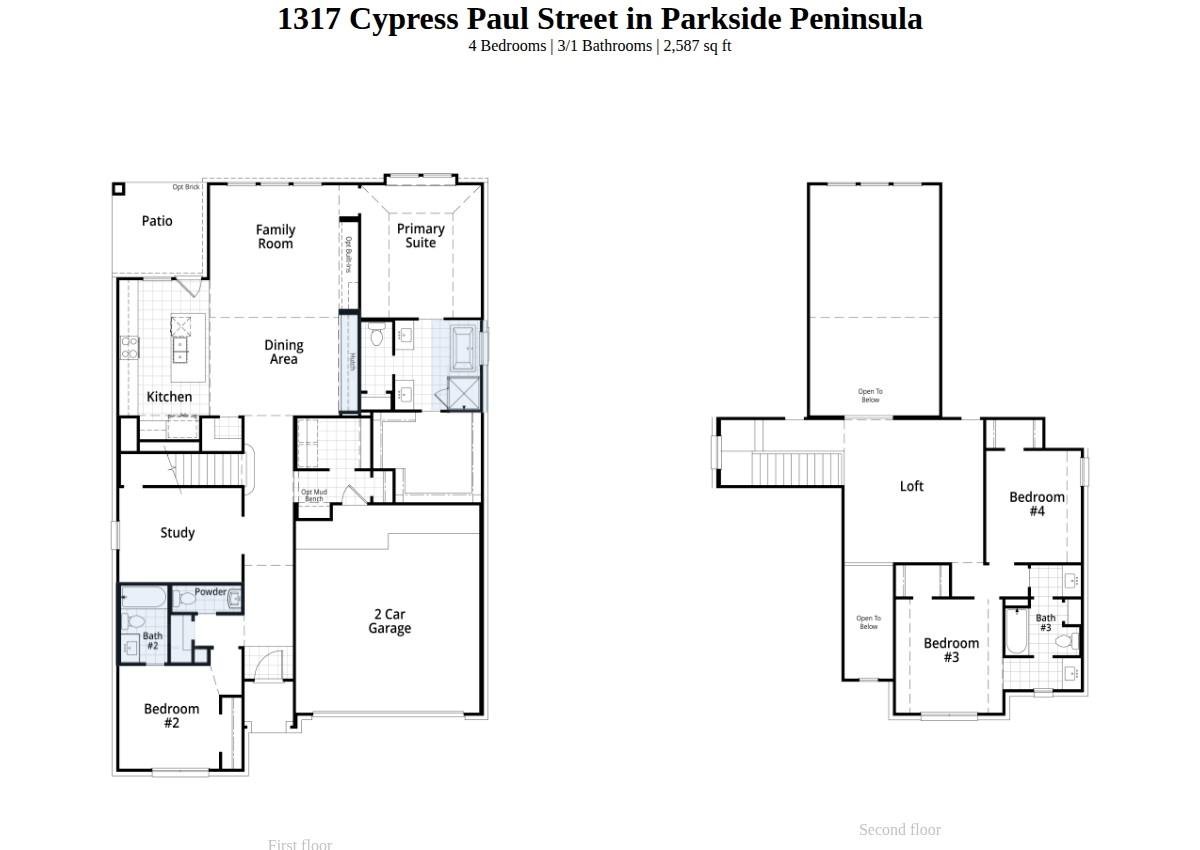 Kitchen at 1317 Cypress Paul St - 4 bed 3 bath home