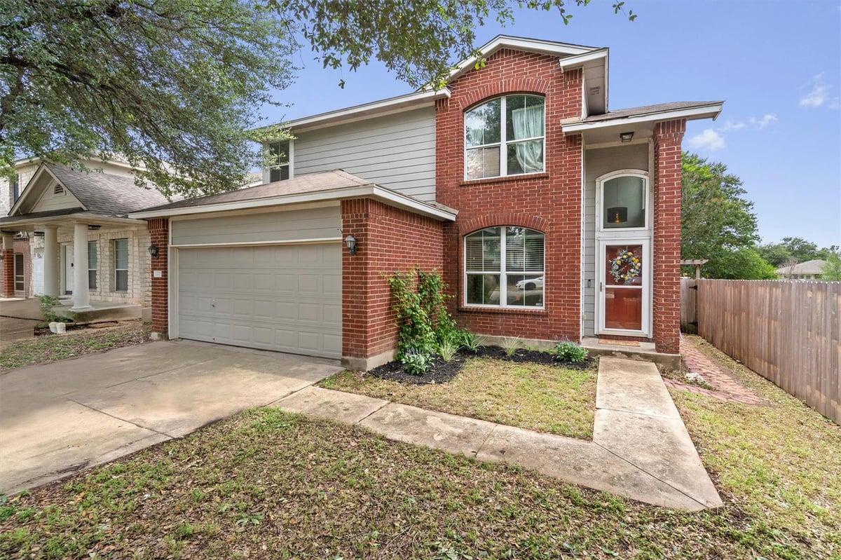 View 1317 Oolong LN in Gaston-Sheldon Sec 02-A 1317 Oolong LN - front exterior - Luxury home in Gaston-Sheldon Sec 02-A, Pflugerville, TX