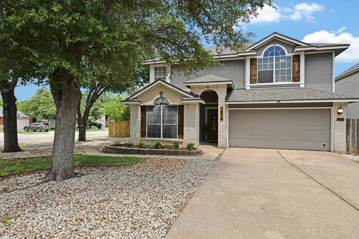 View 1318 Rosie LN in Crossing At Carriage Hills Sec 6 1318 Rosie LN - front exterior - Luxury home in Crossing At Carriage Hills Sec 6, Cedar Park, TX