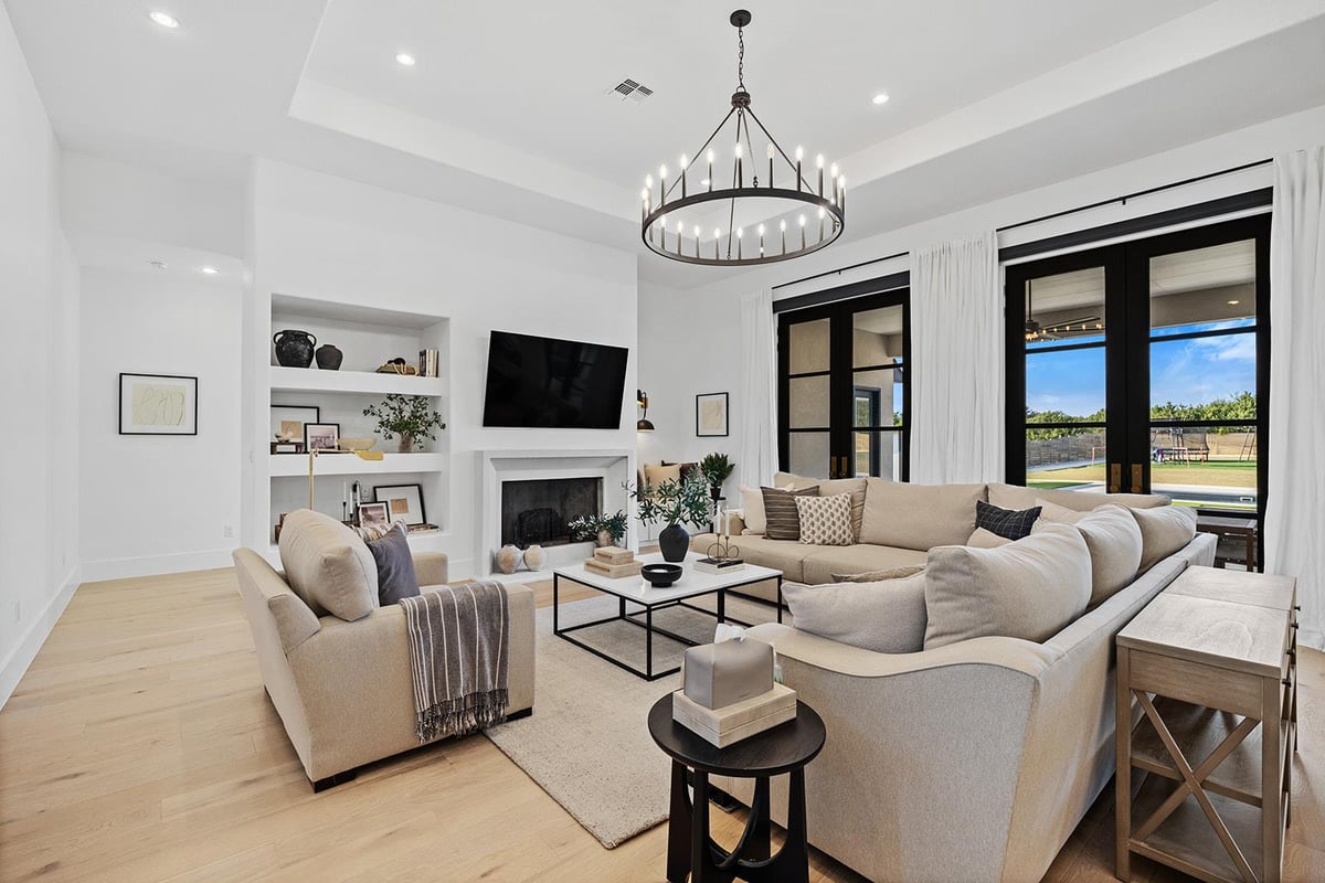 Living area at 132 Blessing Ranch Estates Dr - 5 bed 5 bath home