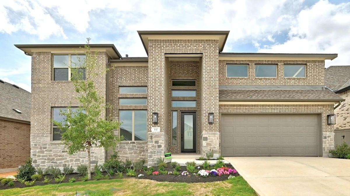 View 132 Cloverton Cres in Flora 132 Cloverton Cres - front exterior - Luxury home in Flora, Hutto, TX