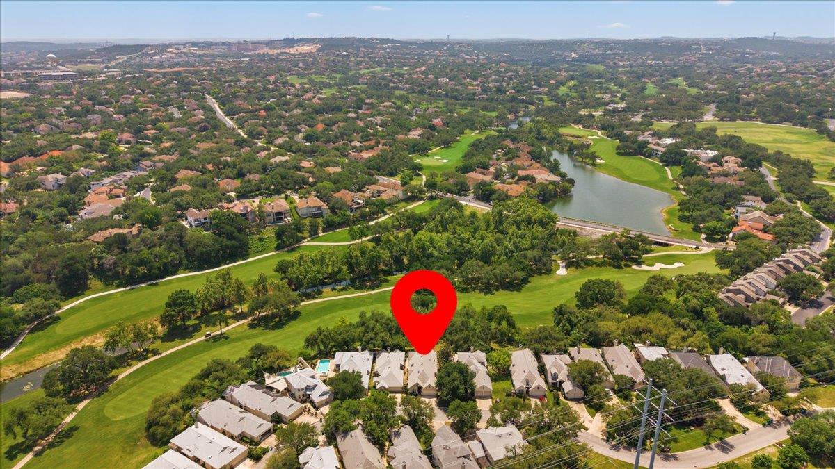 View 132 Double Eagle Dr Unit #132 in Villas At Hills Amd 132 Double Eagle Dr Unit #132 - front exterior - Luxury home in Villas At Hills Amd, Austin, TX