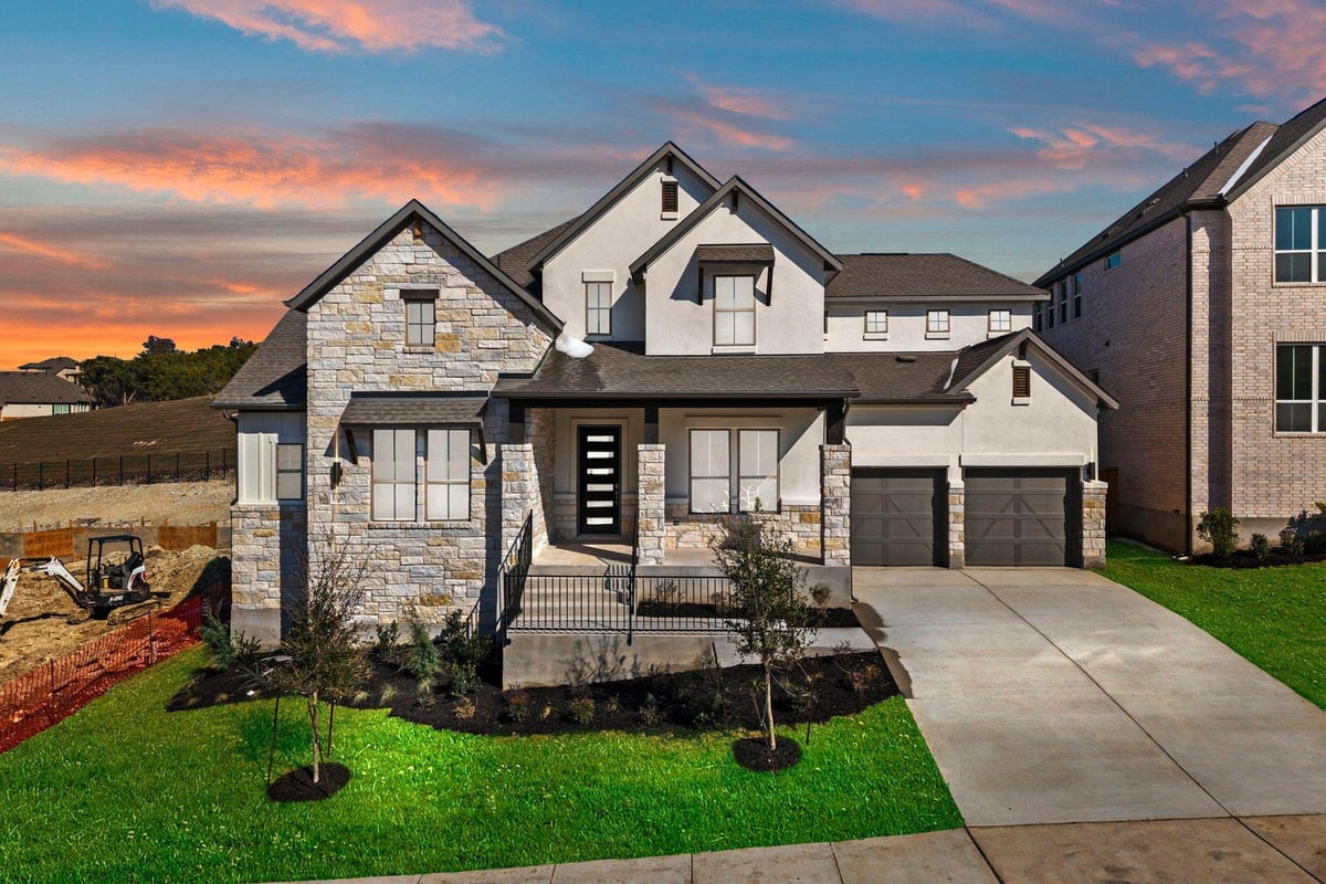 View 1320 Jolie Rose Bnd in Palmera Ridge 1320 Jolie Rose Bnd - front exterior - Luxury home in Palmera Ridge, Leander, TX