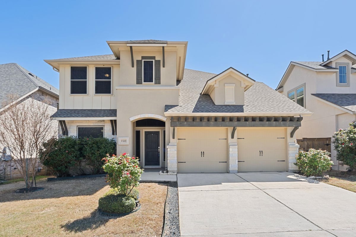 View 1320 LOW BRANCH Ln in DEERBROOKE 1320 LOW BRANCH Ln - front exterior - Luxury home in DEERBROOKE, Leander, TX