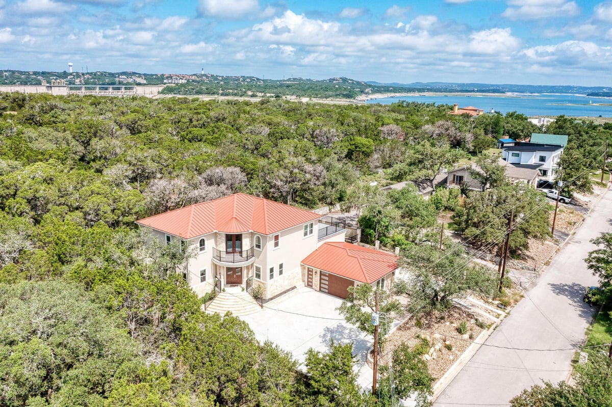 View 13201 Mansfield Dr in Marshall Ford Vista 13201 Mansfield Dr - front exterior - Luxury home in Marshall Ford Vista, Austin, TX