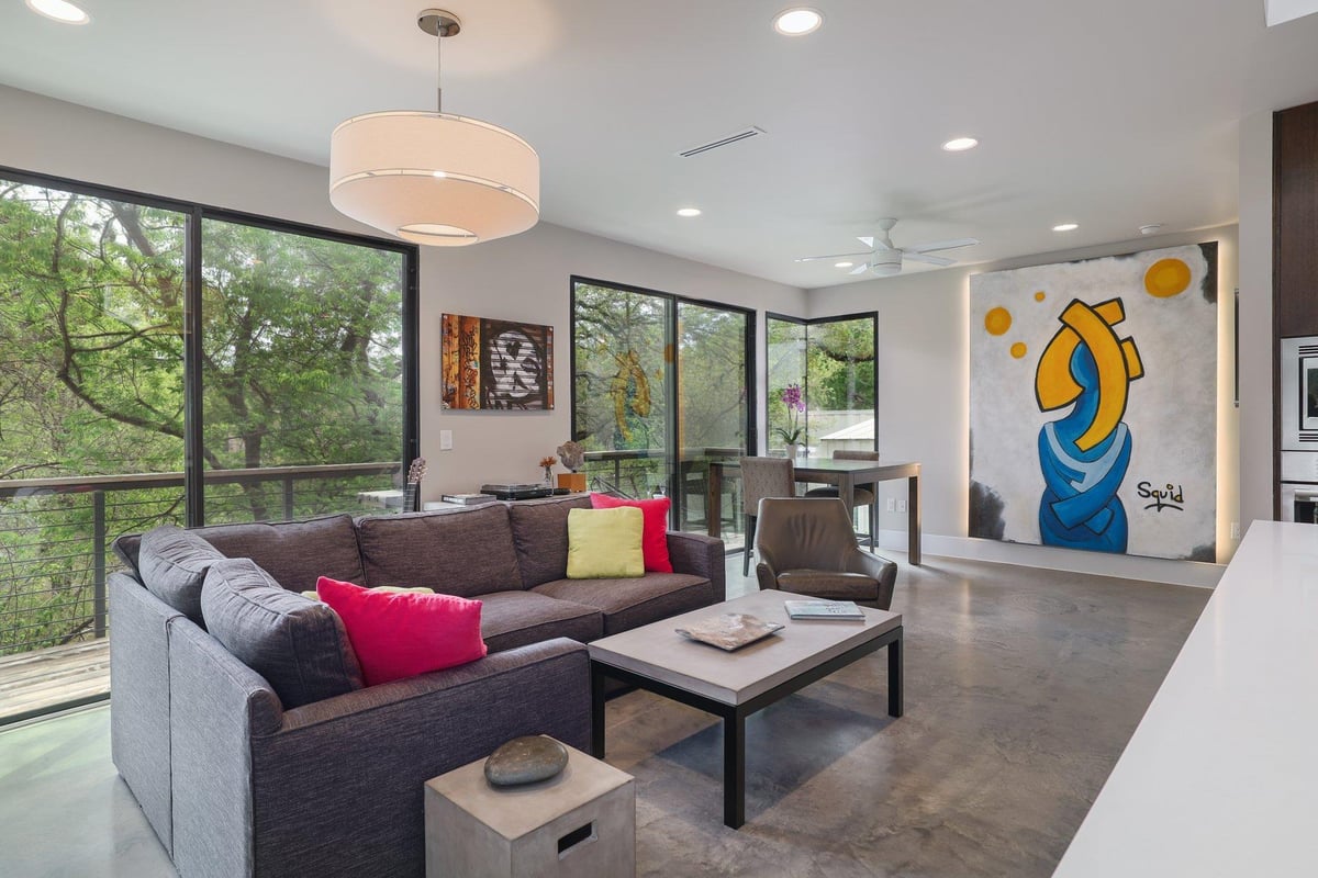 View 1325 Bonham Ter Unit #C in Travis Heights 1325 Bonham Ter Unit #C - front exterior - Luxury home in Travis Heights, Austin, TX