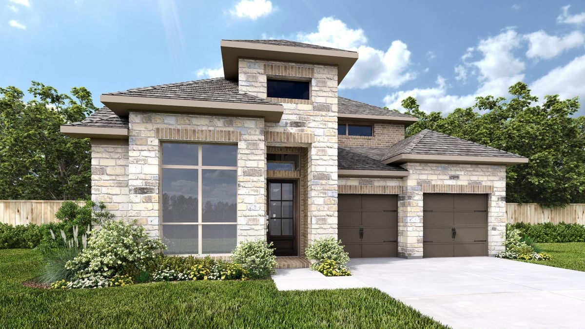 View 1325 Cypress Paul St in Parkside Peninsula 1325 Cypress Paul St - front exterior - Luxury home in Parkside Peninsula, Georgetown, TX