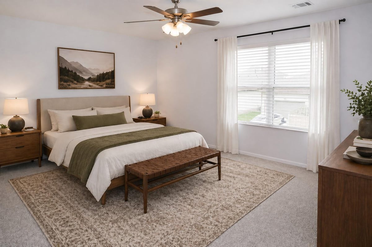Primary bedroom at 133 Everglades Dr - 3 bed 2 bath home