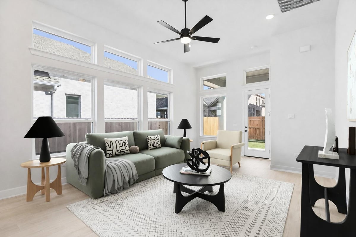 Living area at 1332 Hartley Dr - 3 bed 2 bath home