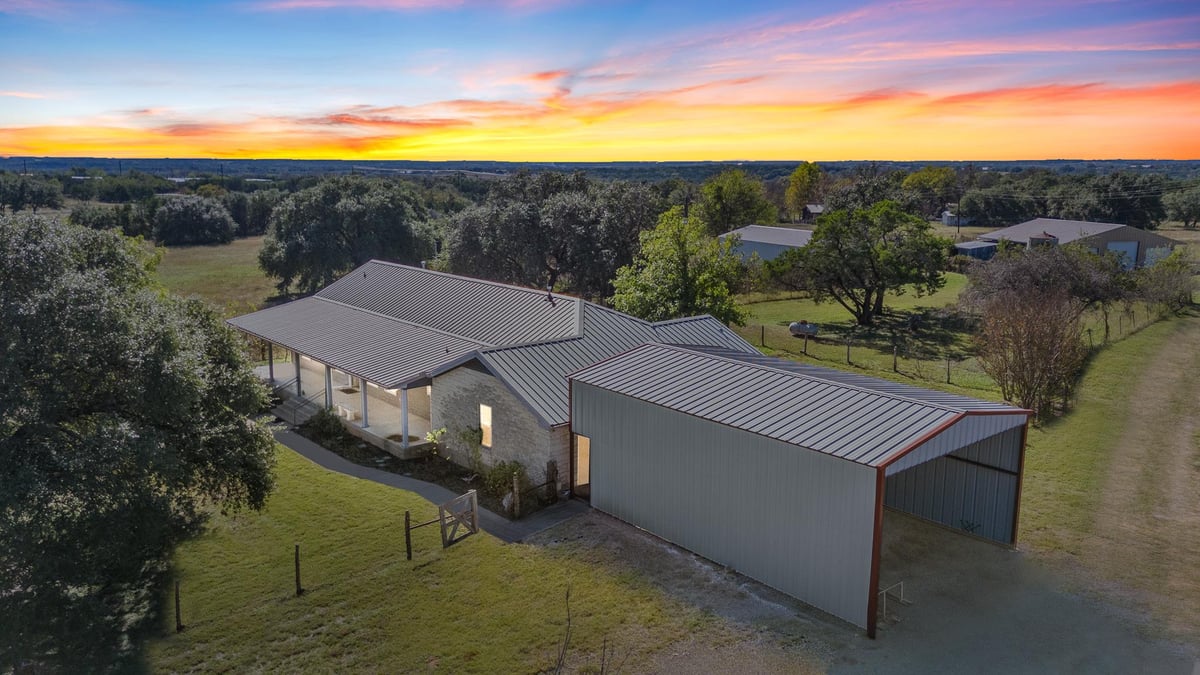 View 1336 S Fm 1174 S in Blakey 1336 S Fm 1174 S - front exterior - Luxury home in Blakey, Bertram, TX