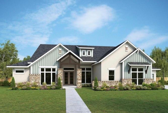 13409  Madrone Mountain Way - front exterior - Luxury home in The Overlook At The Hills Of Texas Estates, Austin, TX