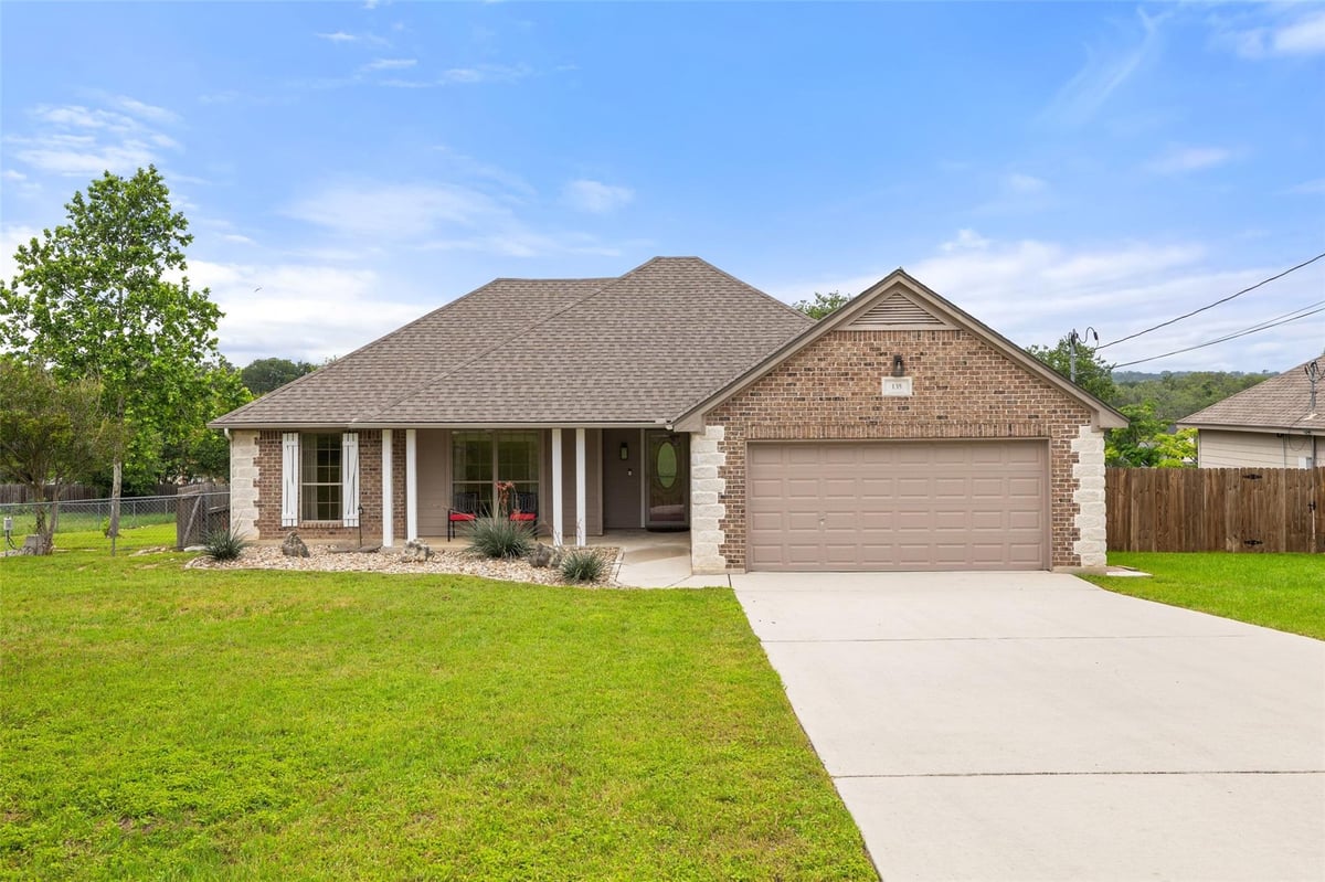 View 135 Barton Rd in Briarwood 135 Barton Rd - front exterior - Luxury home in Briarwood, San Marcos, TX