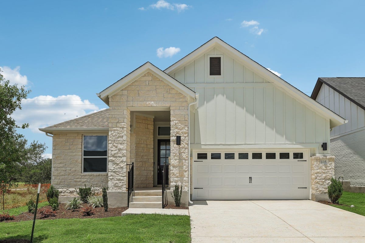 View 135 Comfort DR in Persimmon 135 Comfort DR - front exterior - Luxury home in Persimmon, Buda, TX