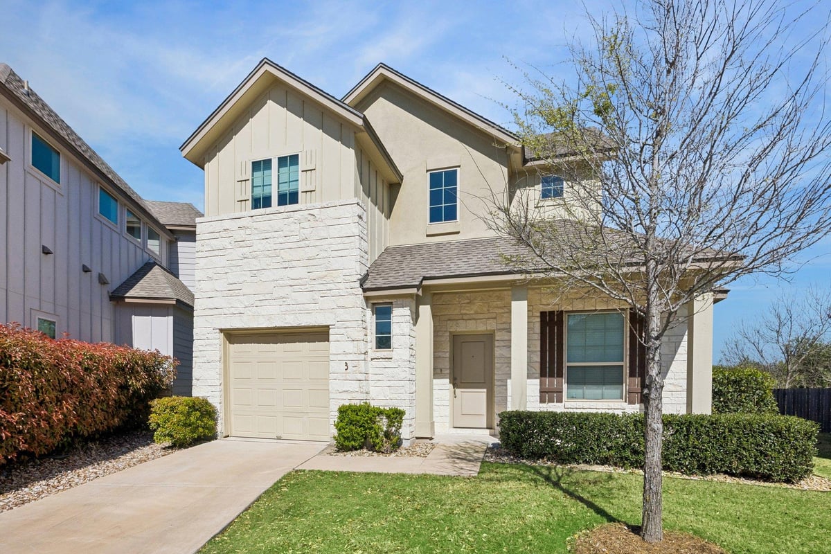 View 13501 Metric Blvd Unit #3 in Scofield Farms Mdws Condo 13501 Metric Blvd Unit #3 - front exterior - Luxury home in Scofield Farms Mdws Condo, Austin, TX