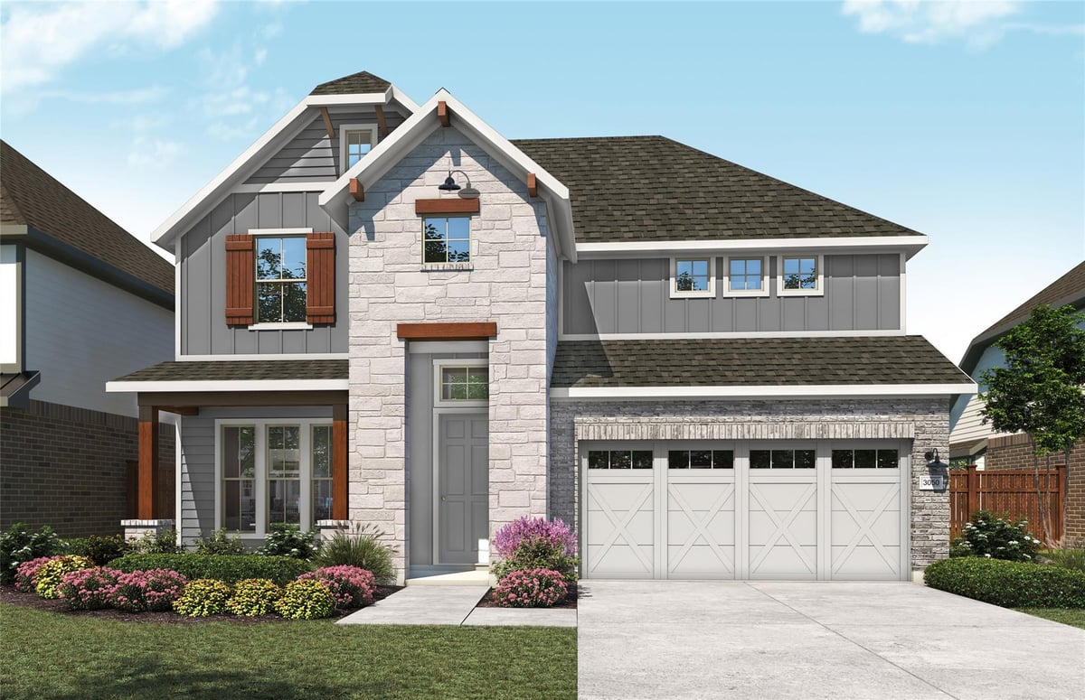View 13504 Endless Narrow LN in Briarwood 13504 Endless Narrow LN - front exterior - Luxury home in Briarwood, Elgin, TX