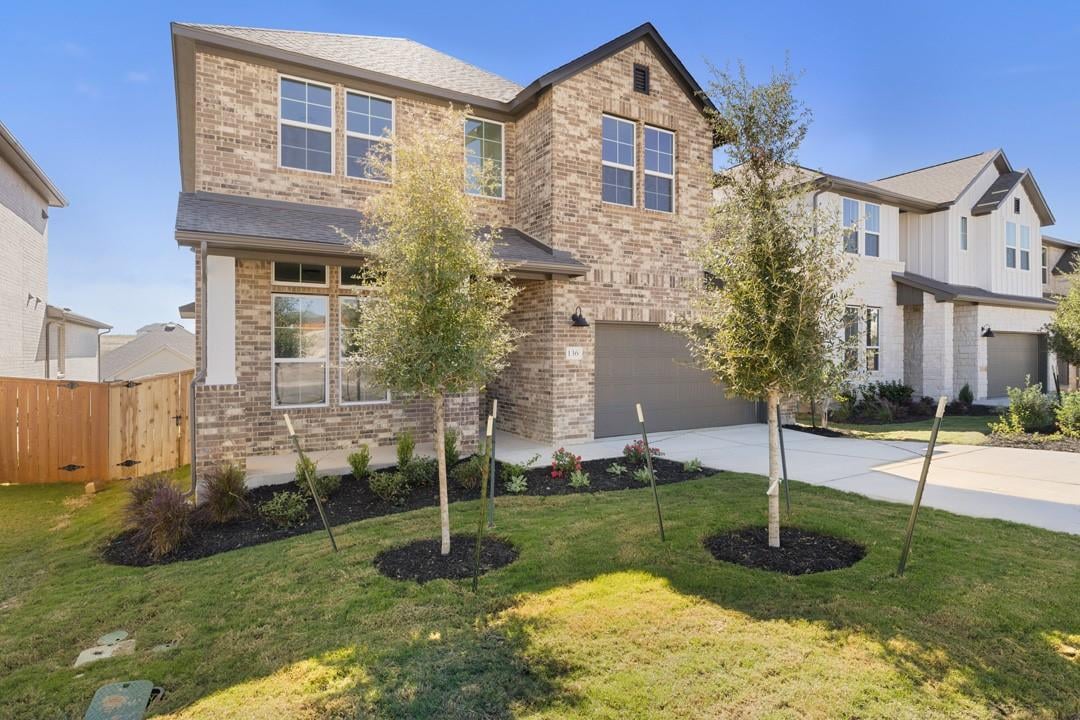 View 136 Old Woods Road in Lariat 136 Old Woods Road - front exterior - Luxury home in Lariat, Liberty Hill, TX